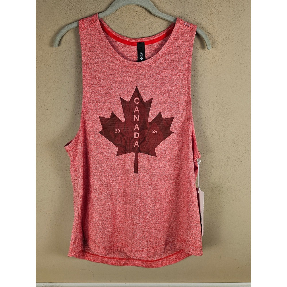 NWT Lululemon Mens Red Team Canada 2024 Olympics License To Train Tank Top Small
